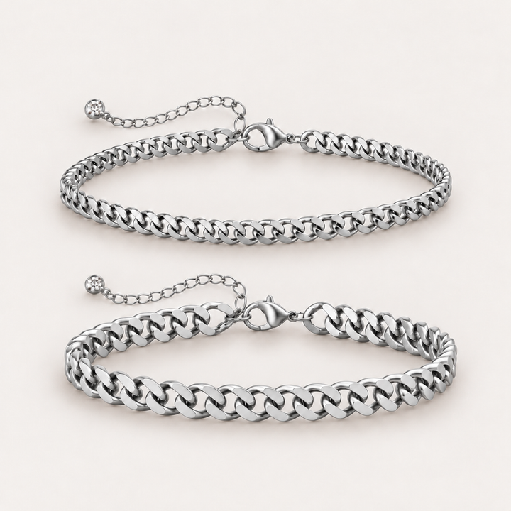 The Amora Cuban Set, Silver