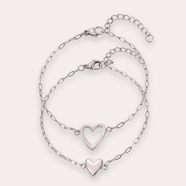 The Amora Heart Bracelet, Silver