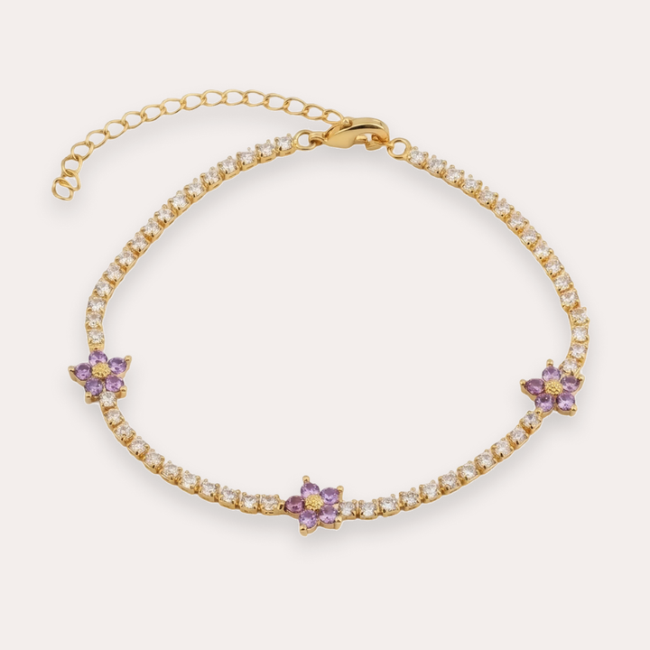 The Amora Petal Bracelet, Purple