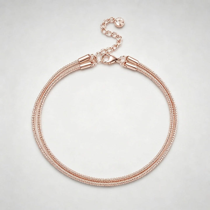 Amora Ankle Chain, Rose Gold
