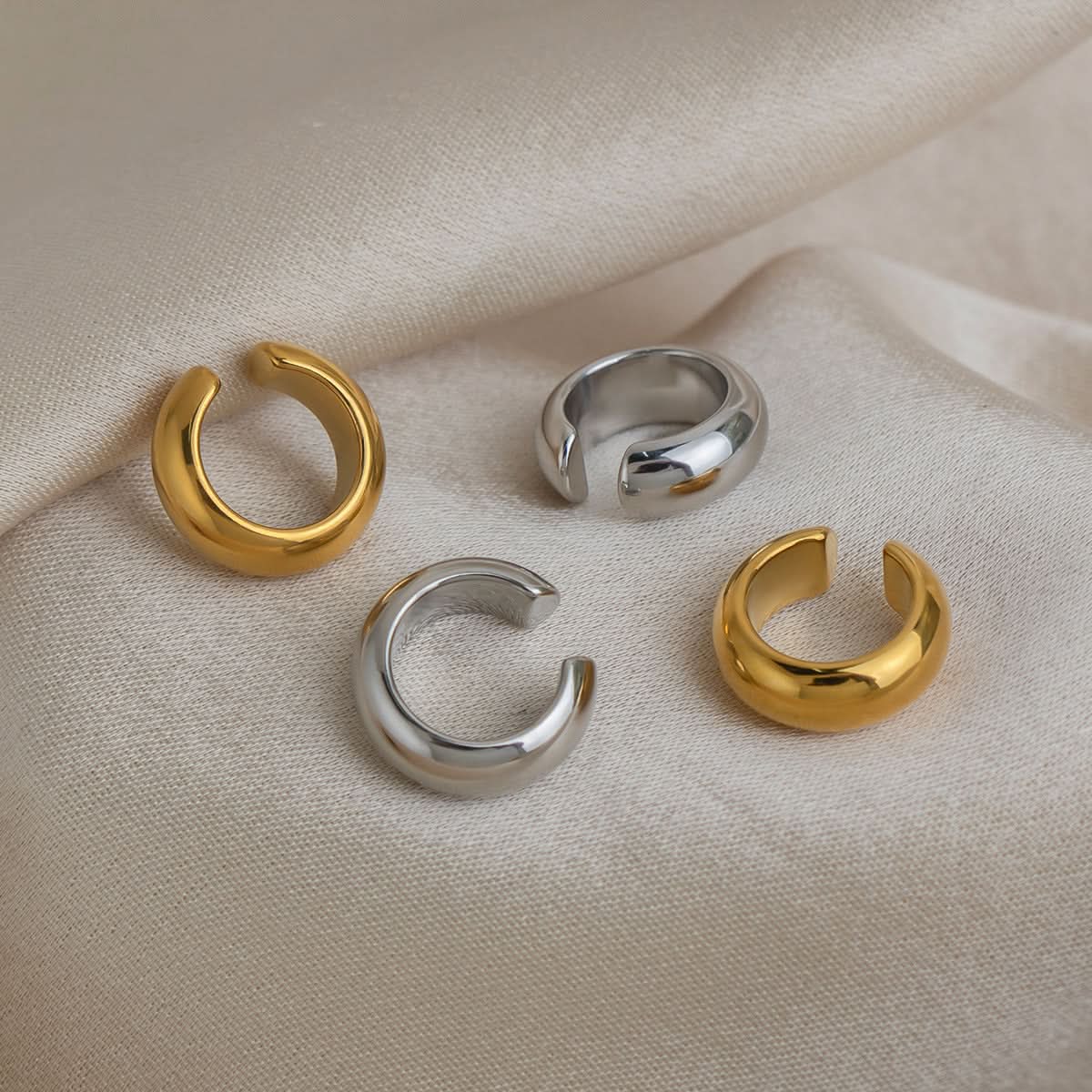 The Amora Dome Ear Cuffs