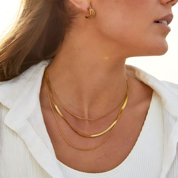 The Amora Layered Herringbone