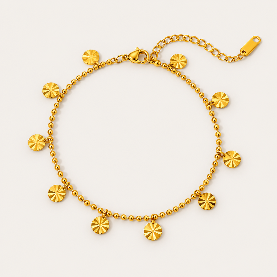 The Amora Sunburst Anklet
