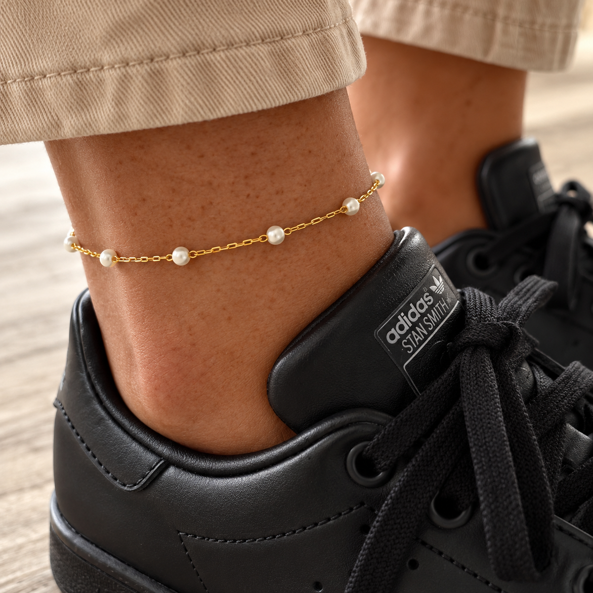 The Amora Bead Station Anklet