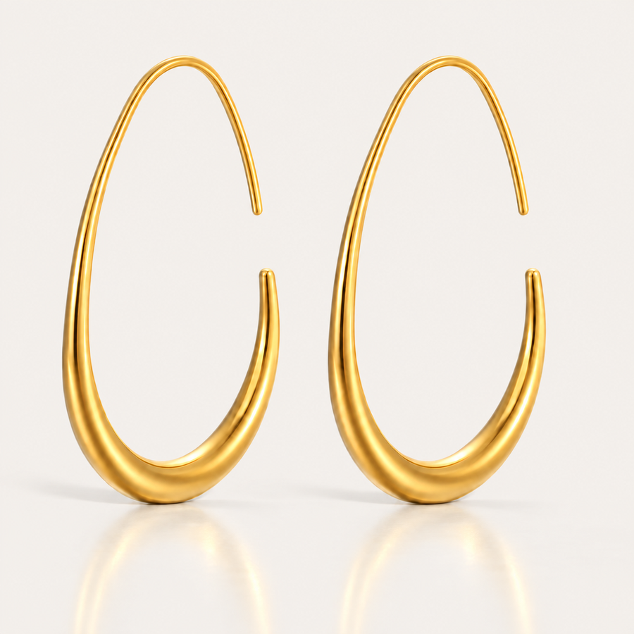 The Amora Teardrop Hoops