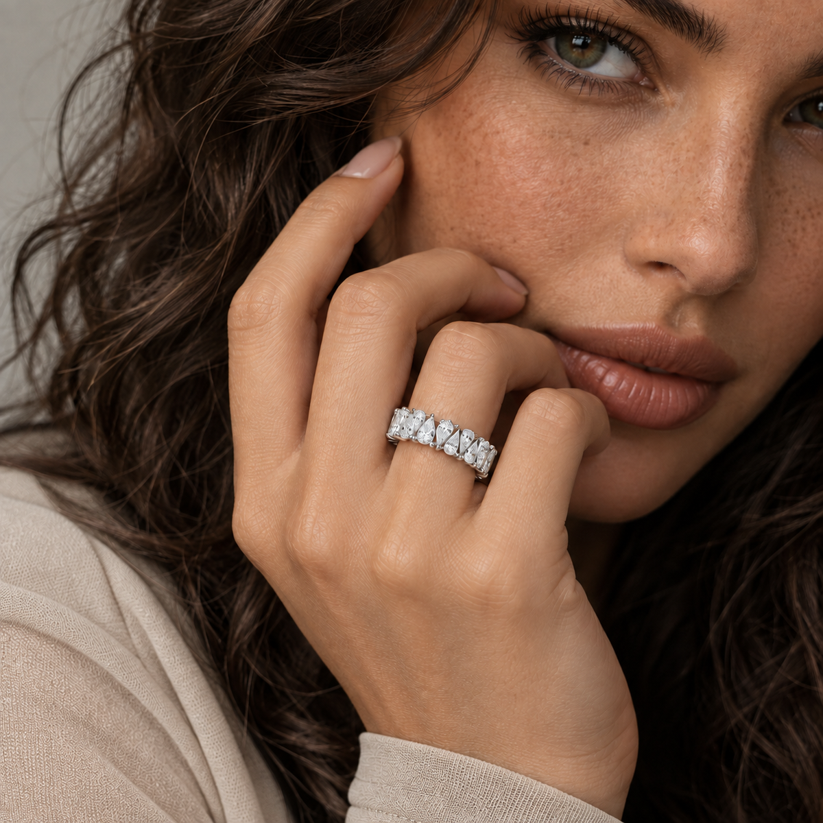 The Amora Sterling Eternity Ring