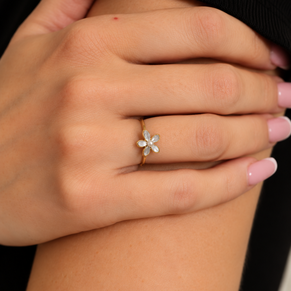 Two-Tone Blossom Ring