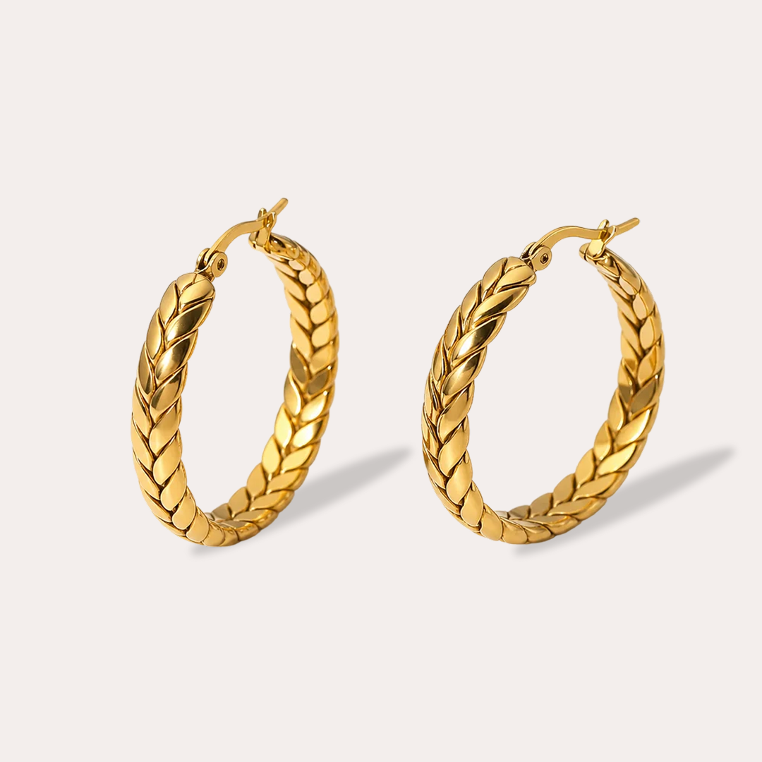 Milano Textured Hoops