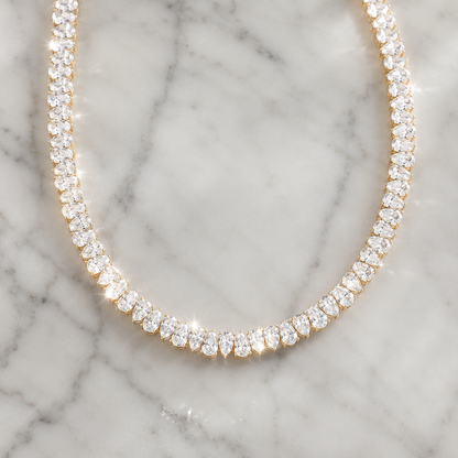 The Eternity Necklace — 18k Gold-Plated Teardrop Collar