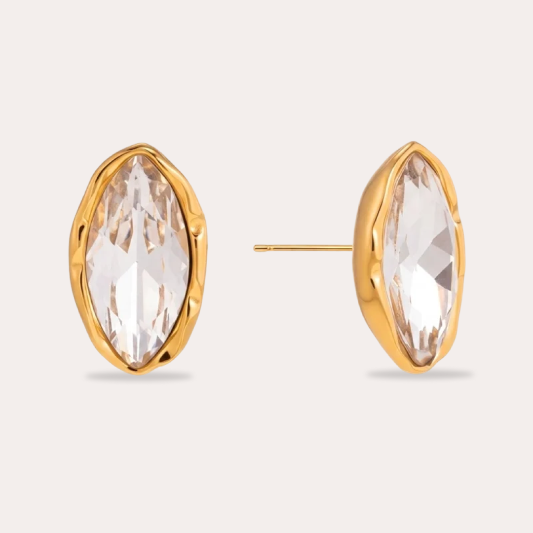 The Amora Marquise Studs