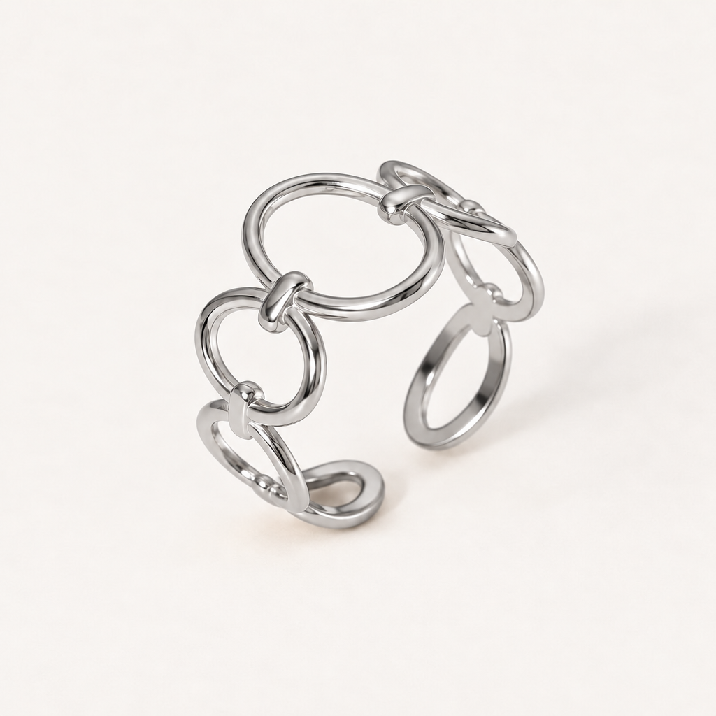 Unbroken ring in silver #Color_Silver