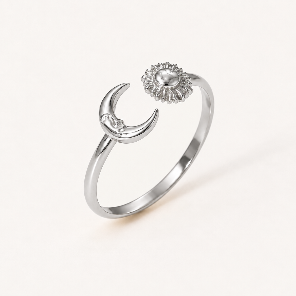 Together ring in silver #Color_Silver