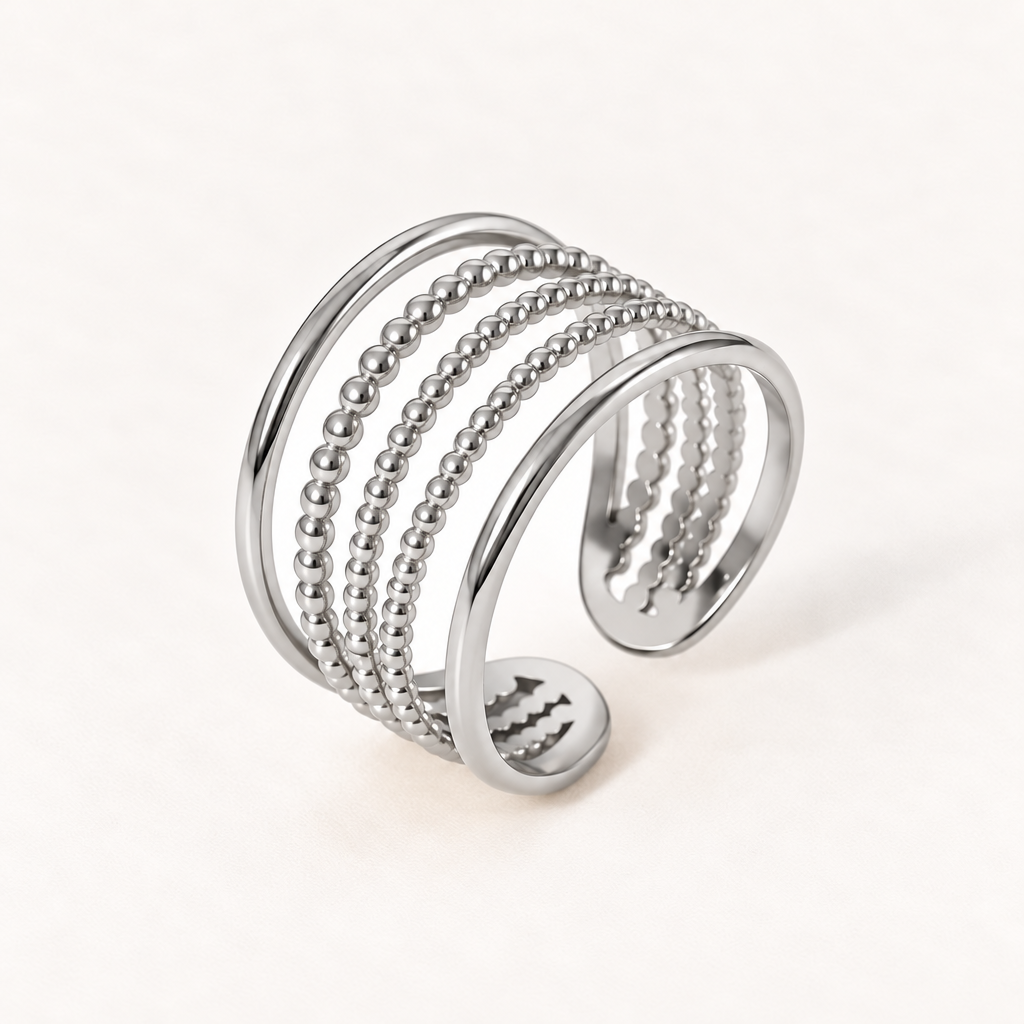 Lived ring in silver #Color_Silver